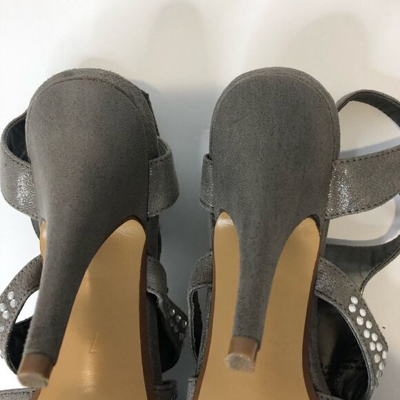 Audrey Brook silver rhinestone heel pumps size 7 - Picture 6 of 11